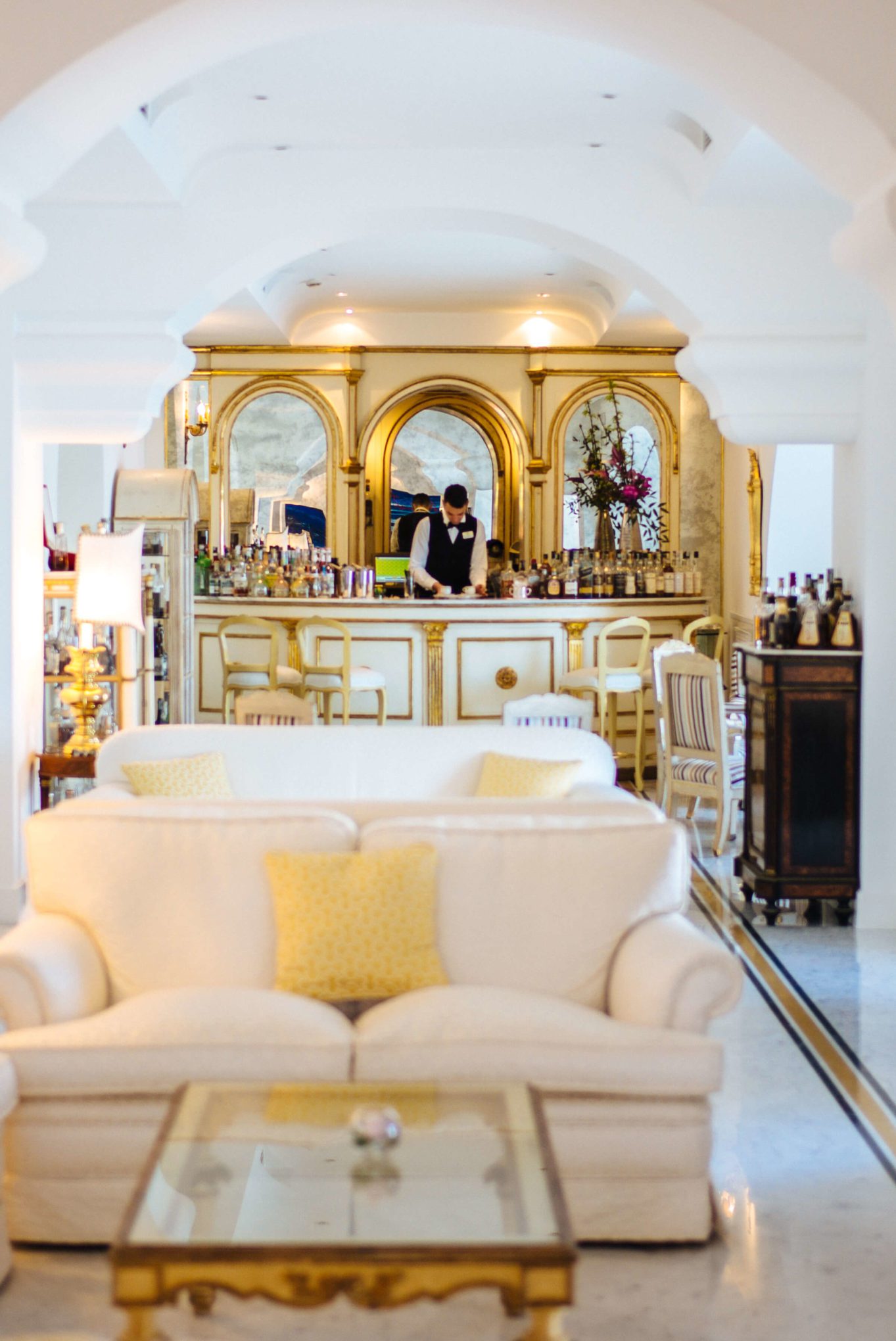 The bar at Palazzo Avino in Ravello, Italy, The Taste Edit