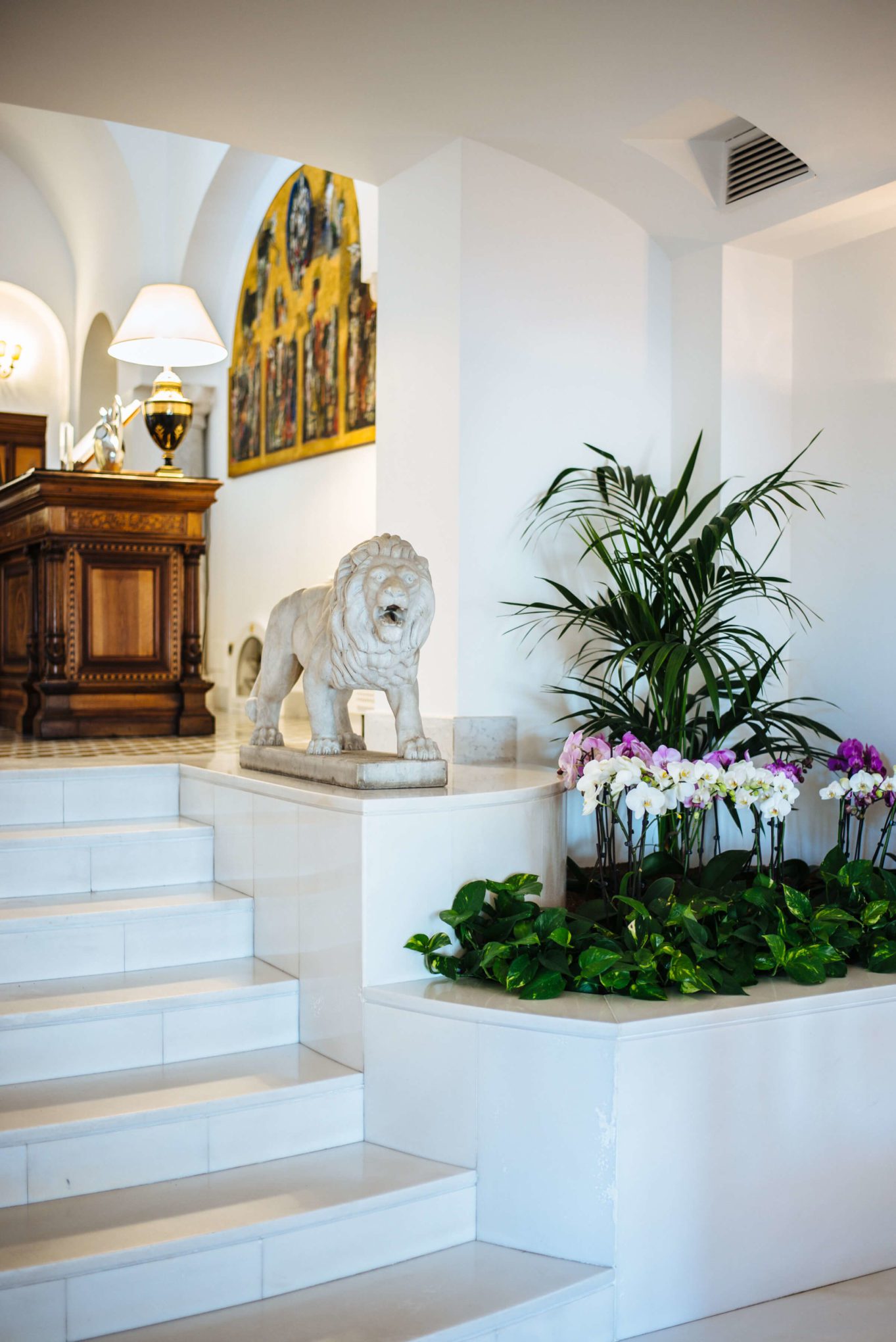 The lobby of Palazzo Avino in Ravello, The Taste Edit