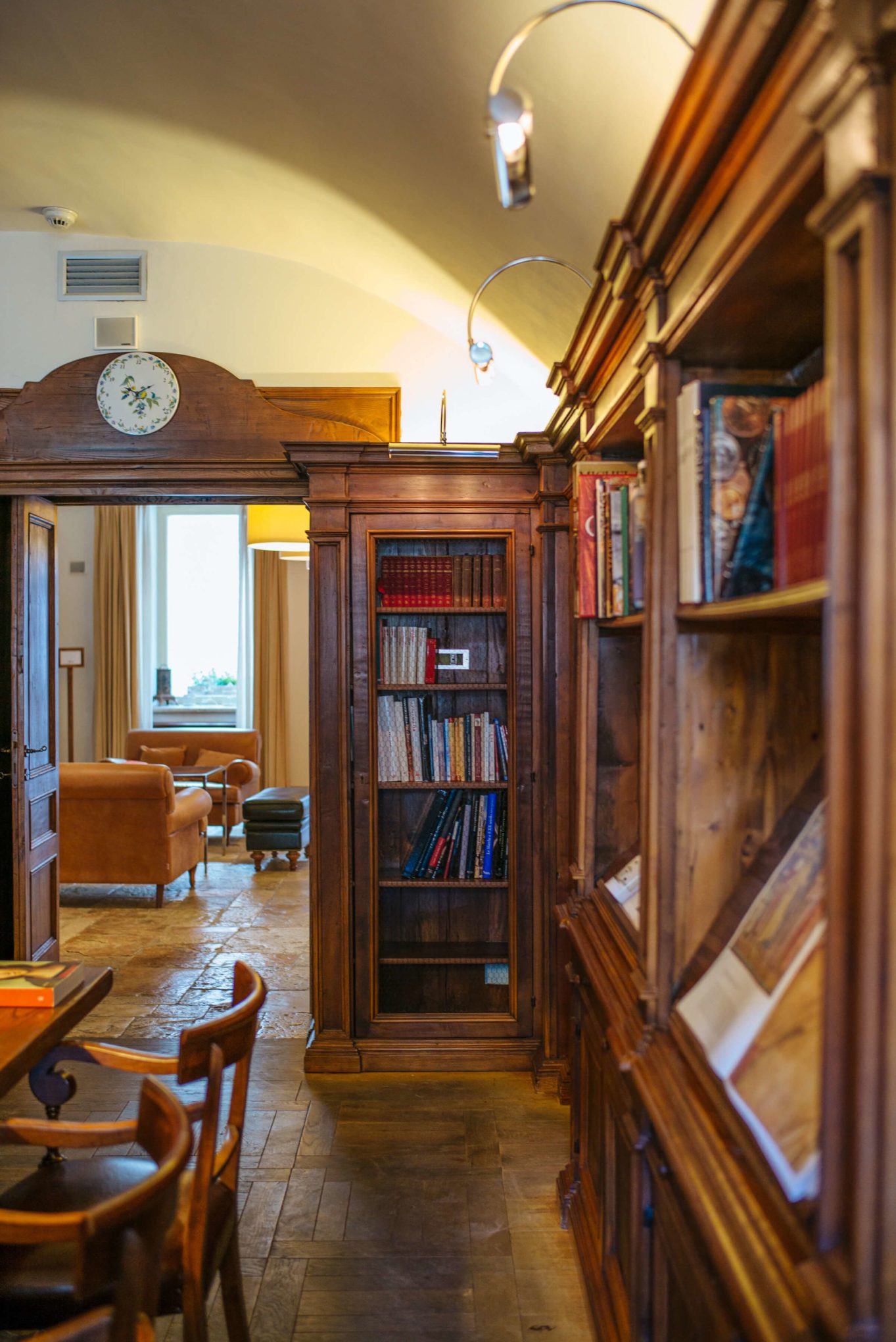 Library at Palazzo Seneca, Norcia Umbria, The Taste Edit