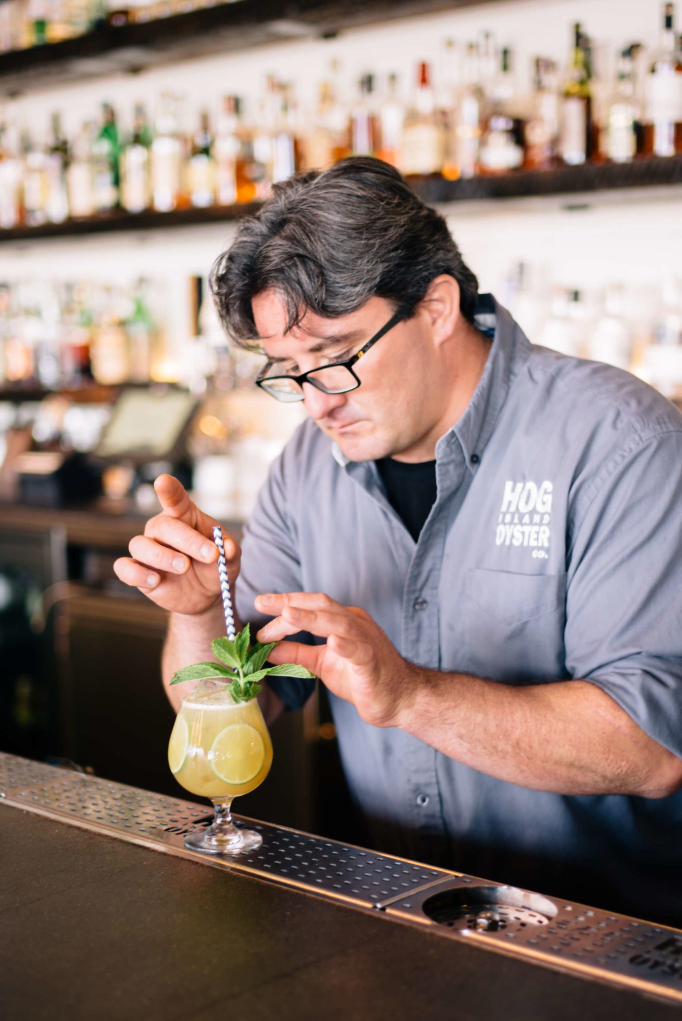 Finishing this Summer Cocktails: Hog Island Saul Ranella Sacred Cenote Mezcal Amaro Cocktail Recipe, restaurant recipe, The Taste Edit