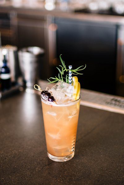 Saul Ranella of Hog Island Oyster Company in San Francisco's punch drunk bitter cocktail with St George Gin and St. George Bruto Americano , The Taste Edit