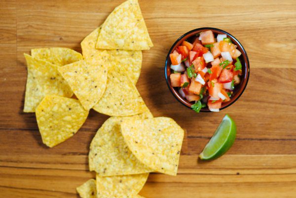 pico de gallo or salsa freshca is a fresh salsa made with tomatoes, lime, cilantro, an easy recipe from The Taste Edit