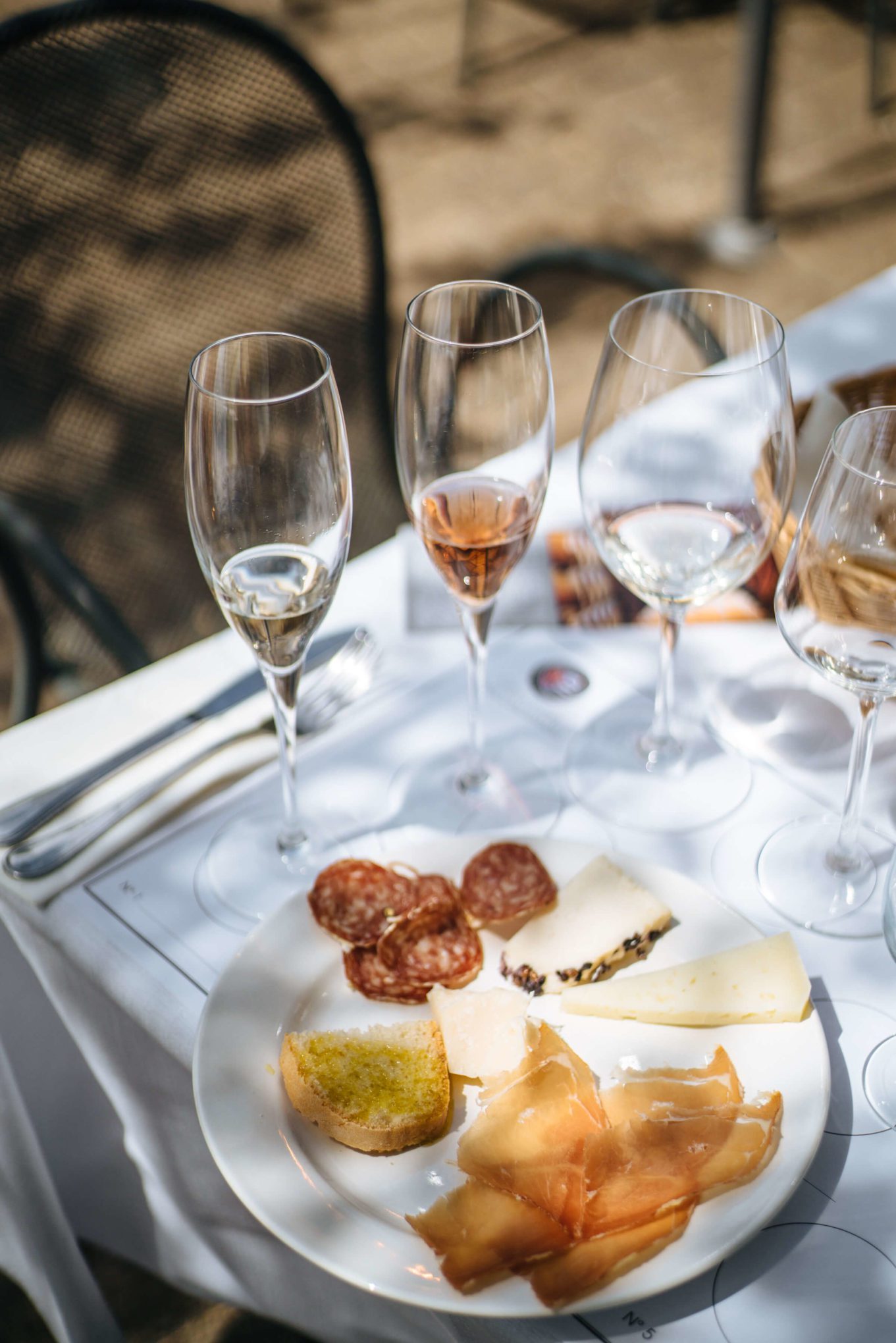 Cheese and meat platter with your wine tasting at Scacciadiavoli winery in Umbria, the taste edit