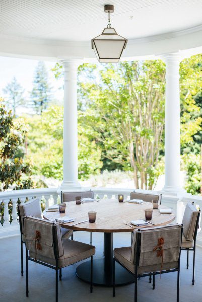 The porch is breathtaking at Acacia House Restaurant in Napa, The Taste Edit