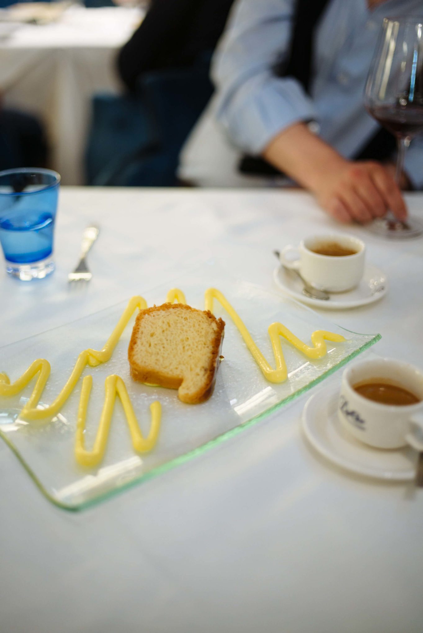 Baba dessert and coffee from De Ros Restaurant in Milan, italy, The Taste Edit