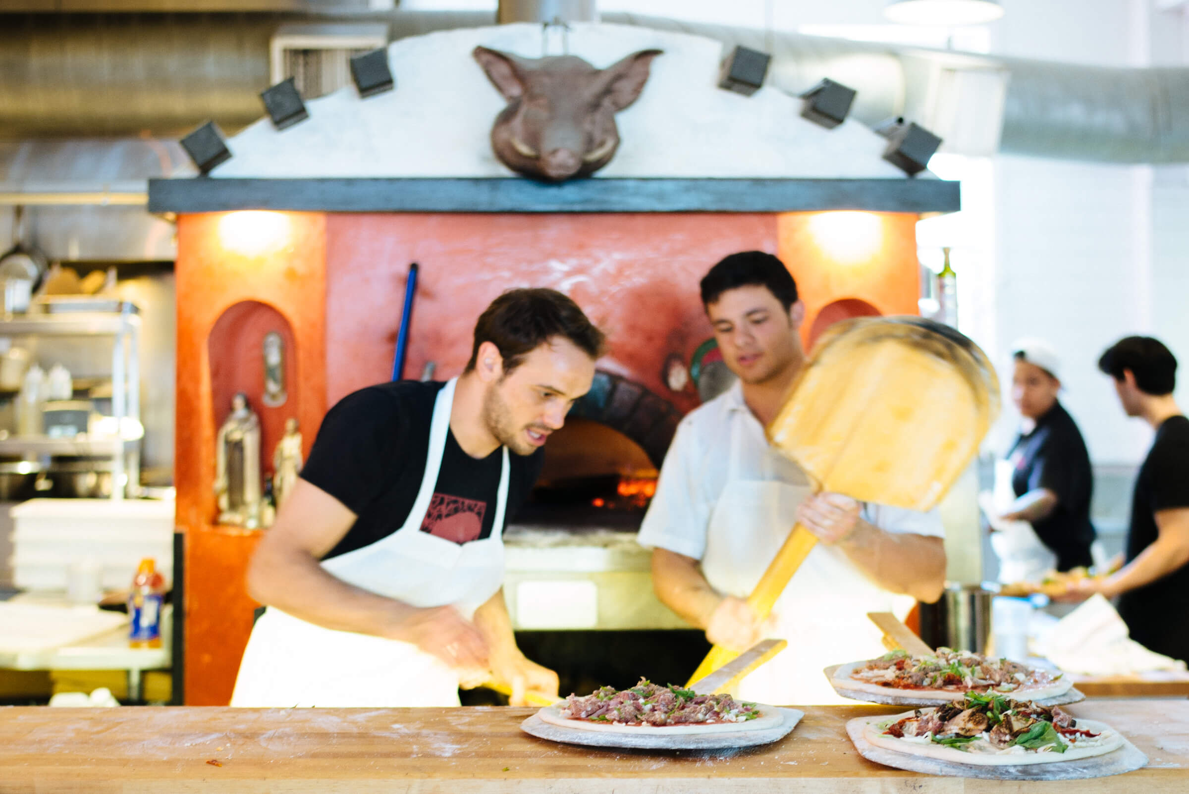 Making Pizza at Diavola Pizzaria in geyserville, sonoma county, The Taste Edit
