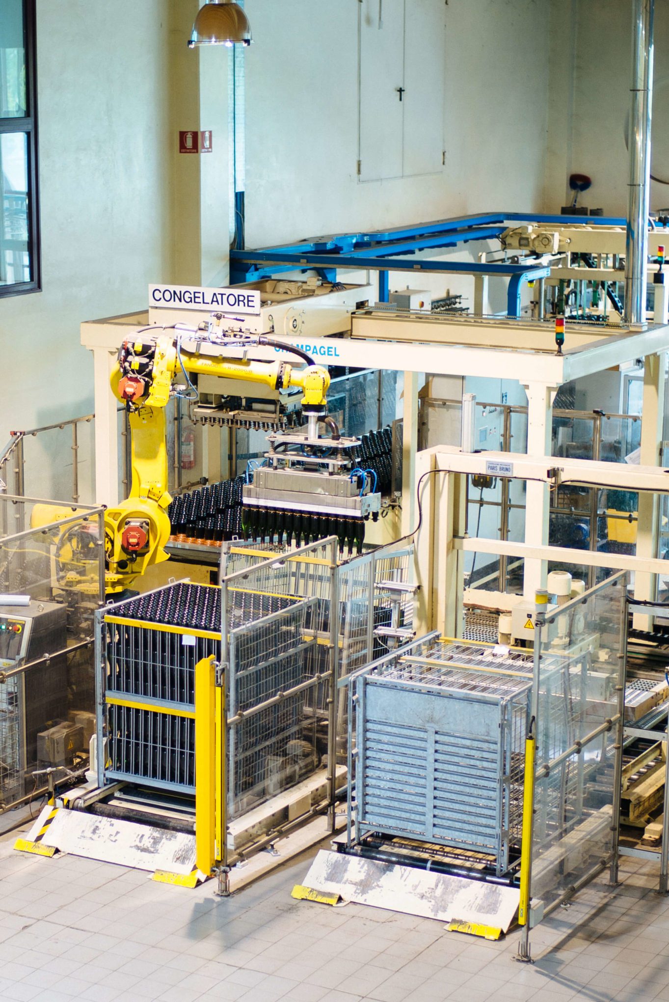 bottling Ferrari sparkling Wine in Trento Italy, The Taste Edit