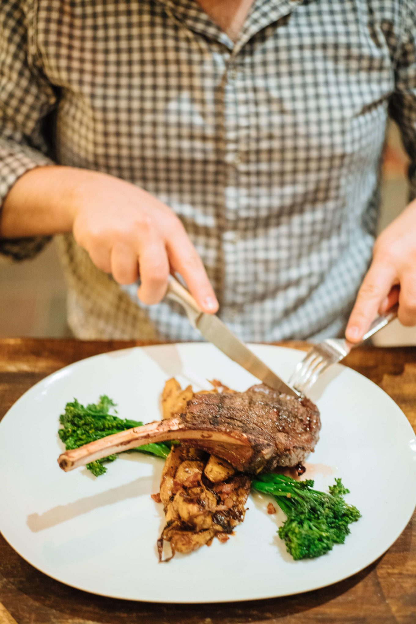 Bone-in Bison Ribeye at Pomp Restaurant, The Resort at Paws Up, Chef Ben Jones, The Taste Edit