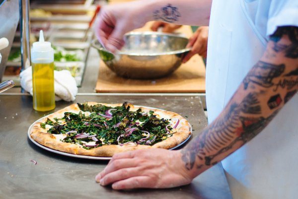 Making Pizza at Casey's Pizza Opens in Mission Bay San Francisco, The Taste Edit