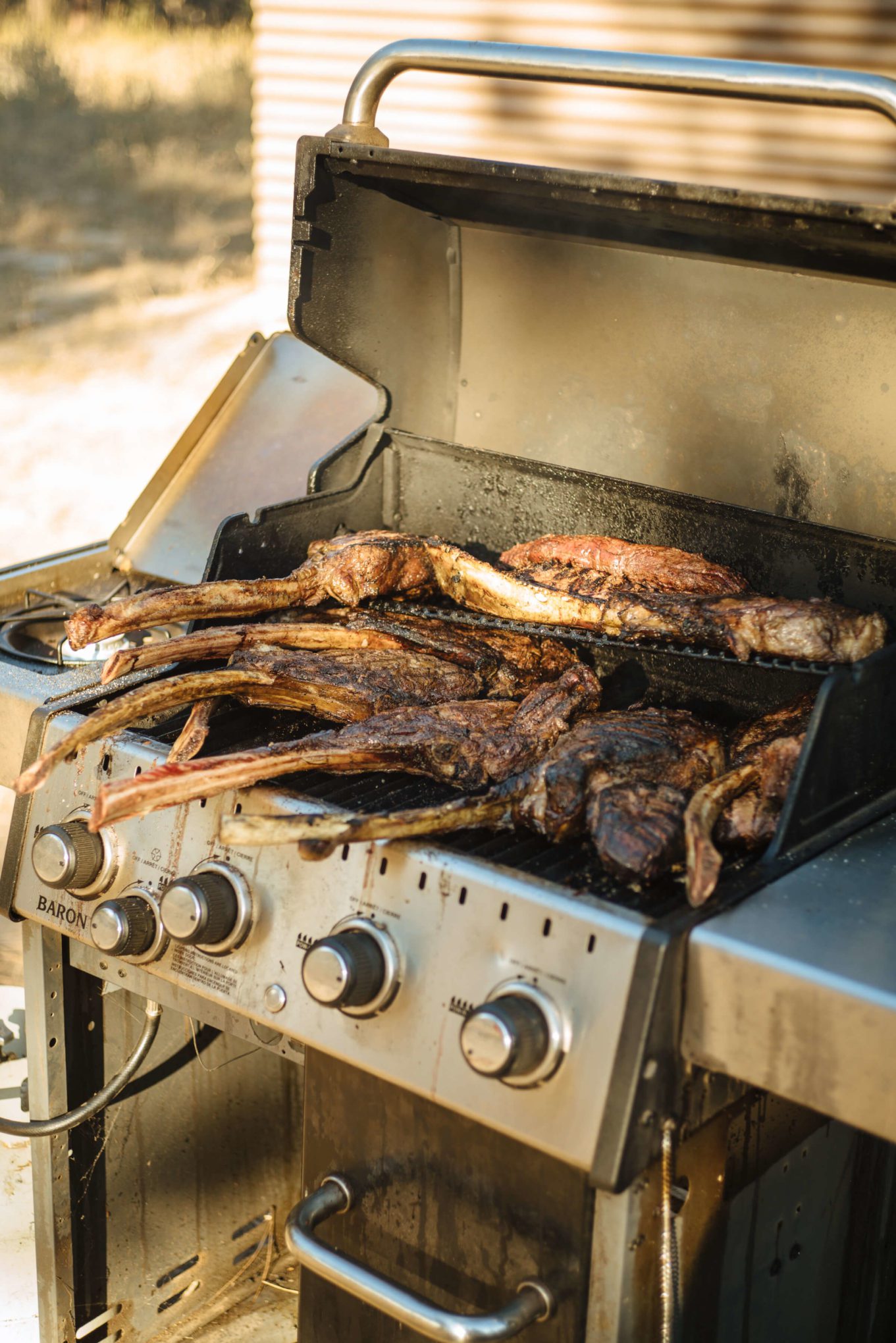 Tomahawk ribeye steak The Resort at Paws Up Chuck wagon diner, Take a ride in the Wagon, The Taste Edit