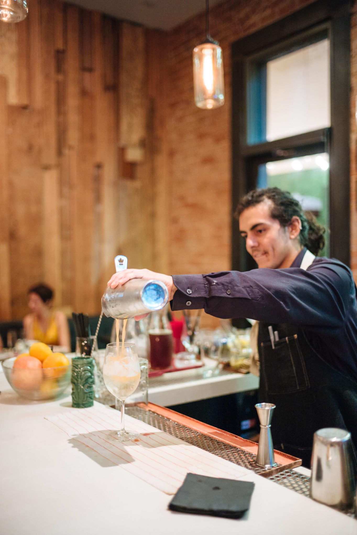 Giovanni Making Cocktails at Reilly Craft Pizza in Tucson, The Taste Edit