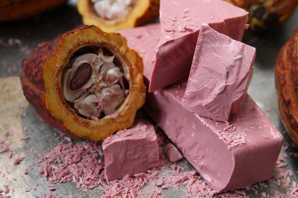 new millennial pink chocolate from barry callebaut called ruby chocolate