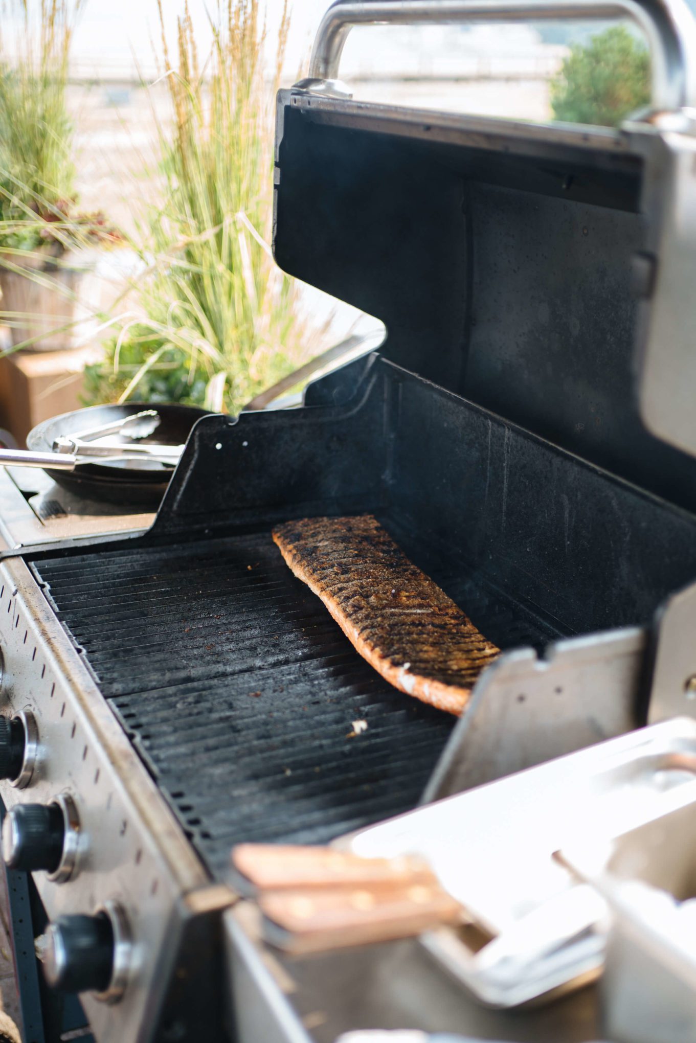 How to grill salmon with skin, the resort at paws up, montana glamping, cookbook live, greg denton OX restaurant Portland, The Taste Edit