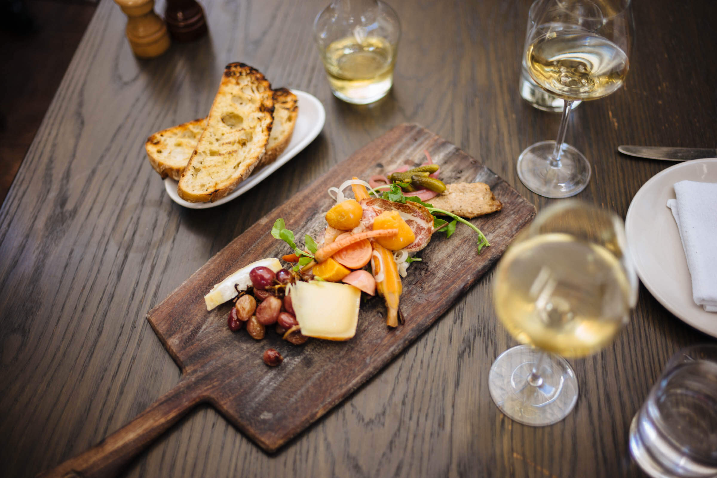 Try the wine and charcuterie board at AOC in los Angeles, The Taste Edit