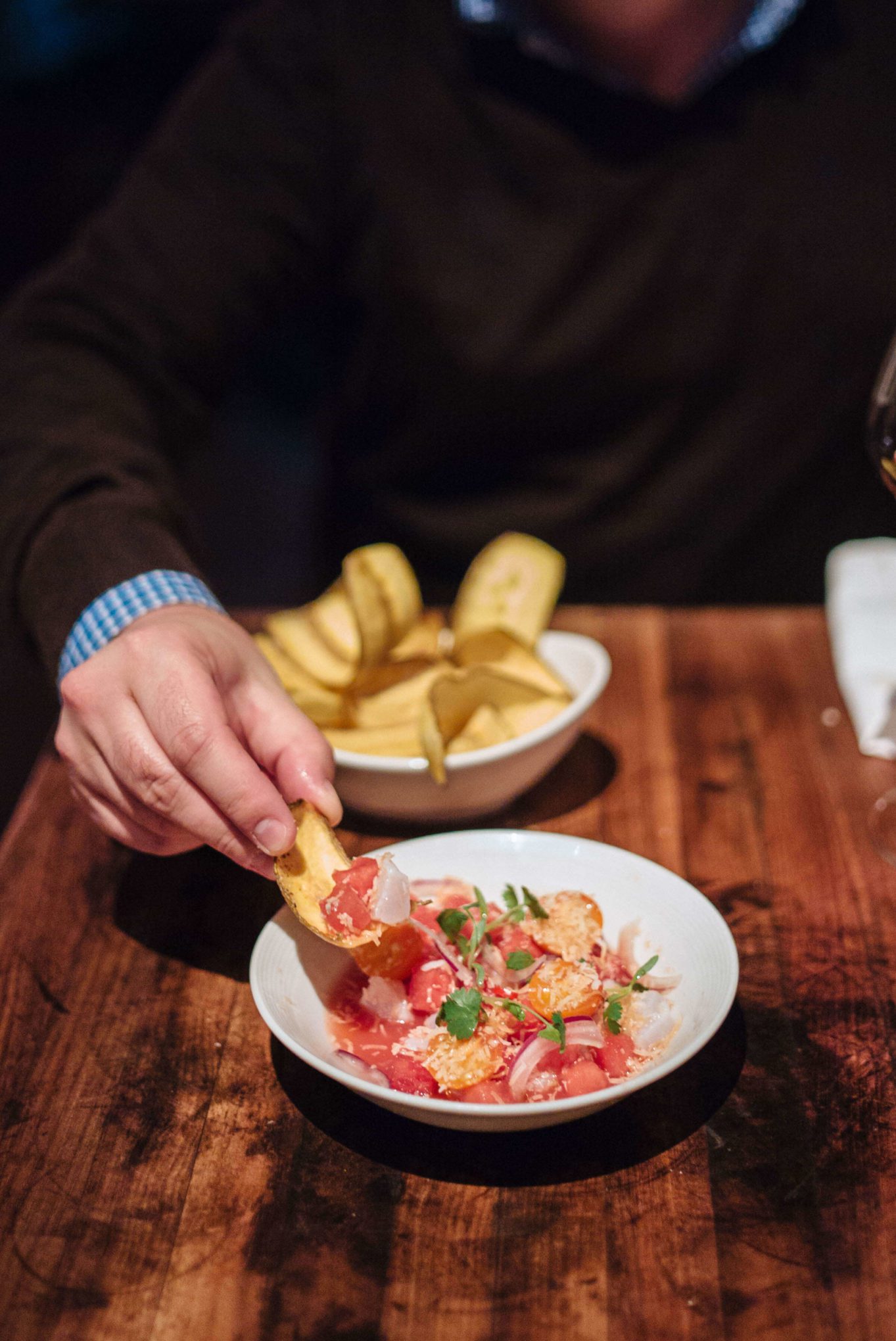 Ceviche at the best restaurant in Manhattan beach, Manhattan Beach Post in LA, the taste edit