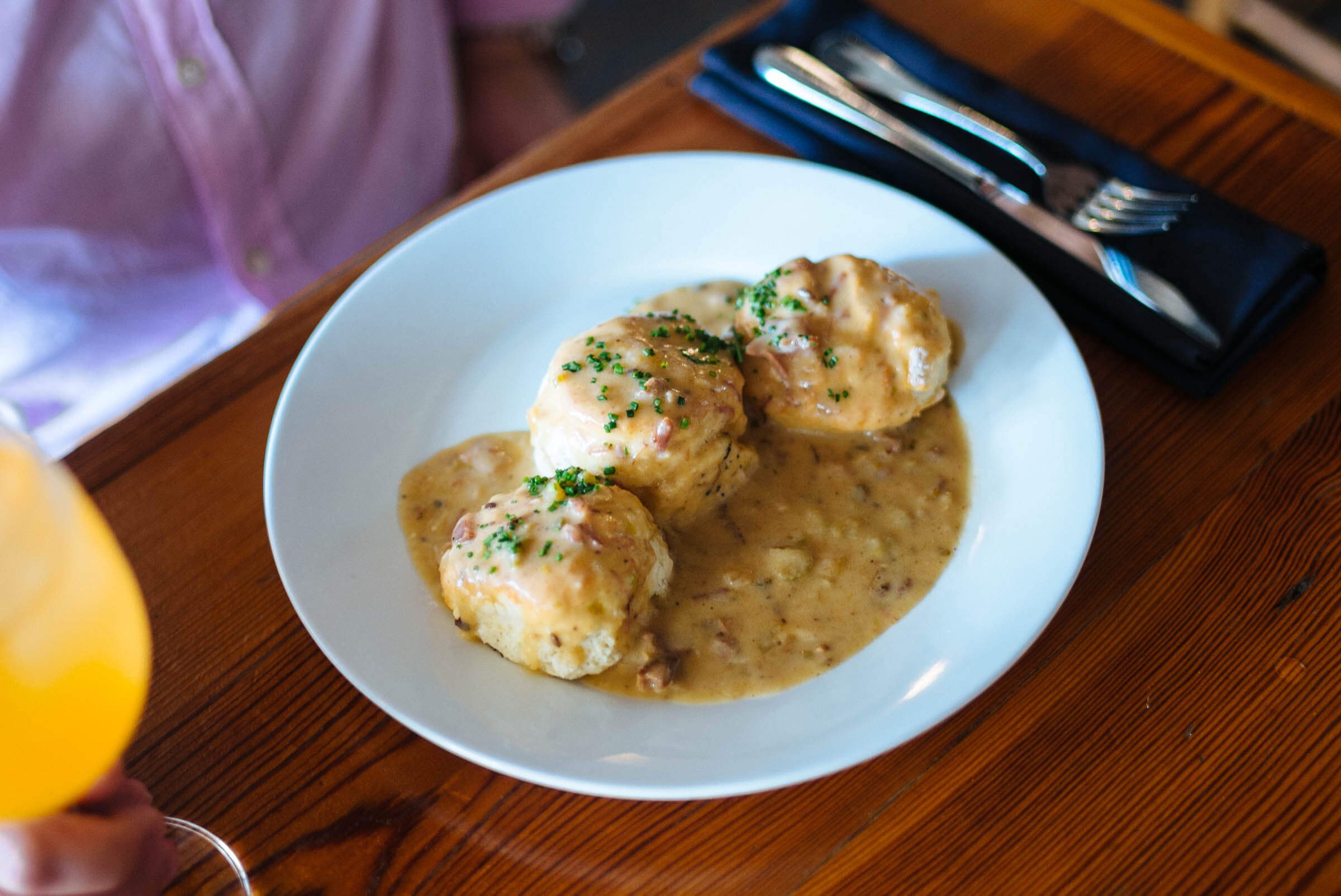 Best biscuits and gravy in New Orleans at Slyvain, The Taste Edit