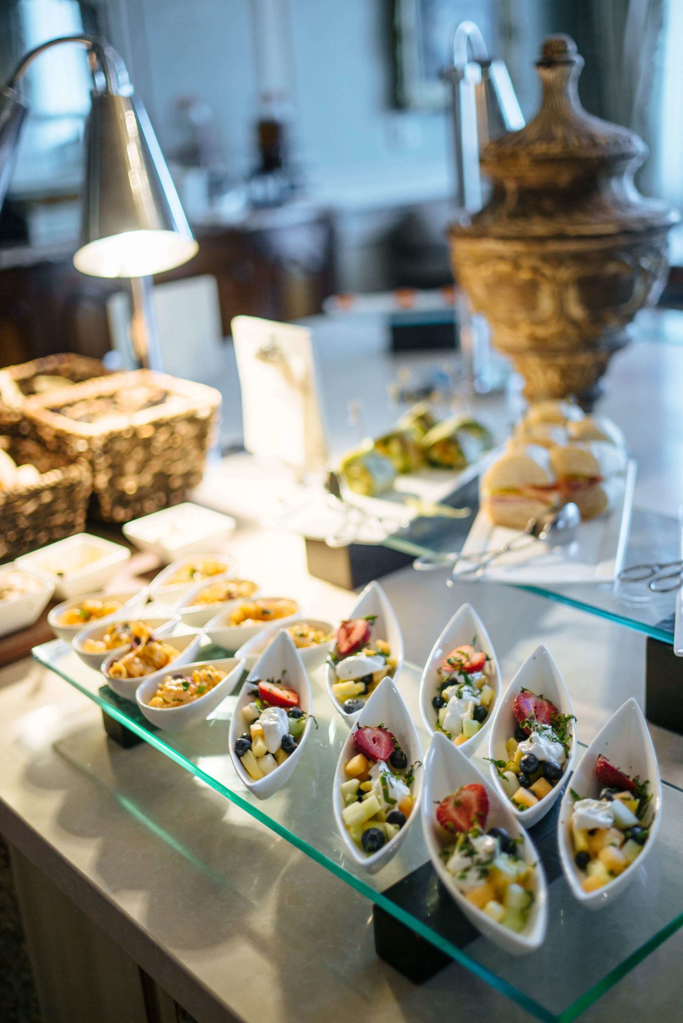 The club level food offerings at the best hotel in New Orleans, The Ritz-Carlton New Orleans, The Taste Edit