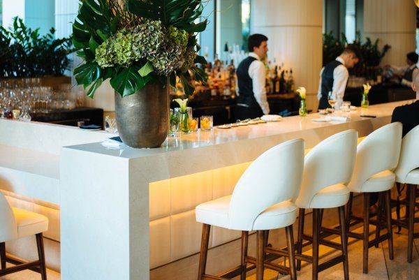 The best modern hotel in Beverly Hills, The Waldorf Astoria, Jean george's bar, The Taste Edit