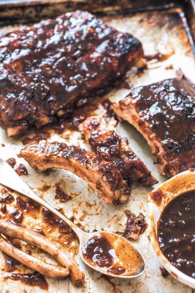 For your next BBQ you need to make these delicious Balsamic Barbecued Ribs from Jon Shook and Vinny Dotolo, Animal, Son of a Gun, and Jon & Vinny's, Los Angeles, California, recipe from Acid Trip on The Tase SF #recipe #bbq #cookbook