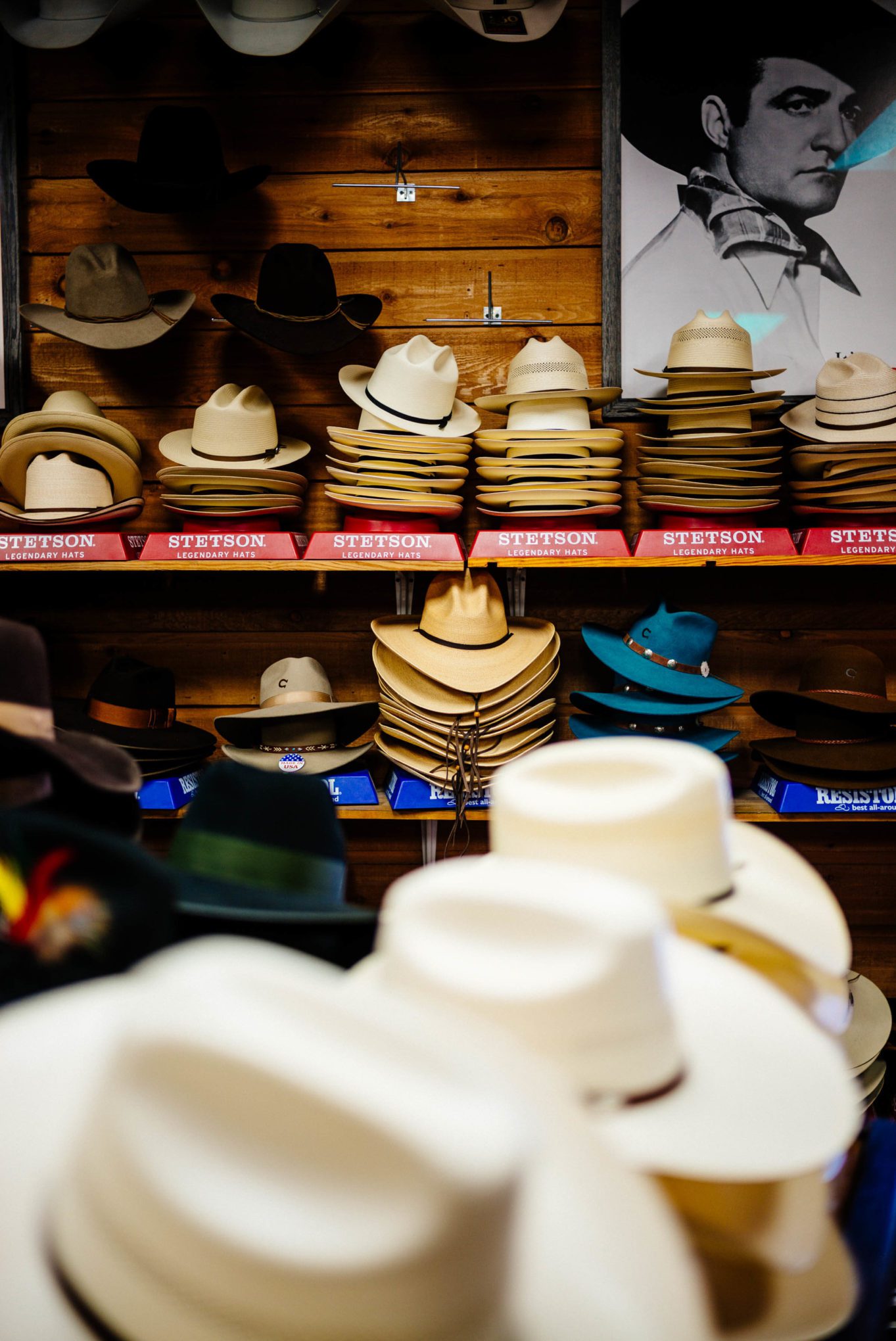 Cowboy boots and hats from Allen's Boots in Austin TX