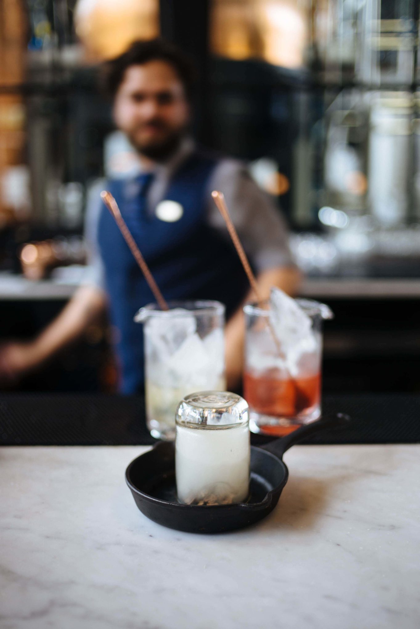 Craft cocktails at Philadelphia Distilling for the best craft cocktails located  in Fishtown #cocktail #gin #drink #travel #philadelphia #thetasteedit