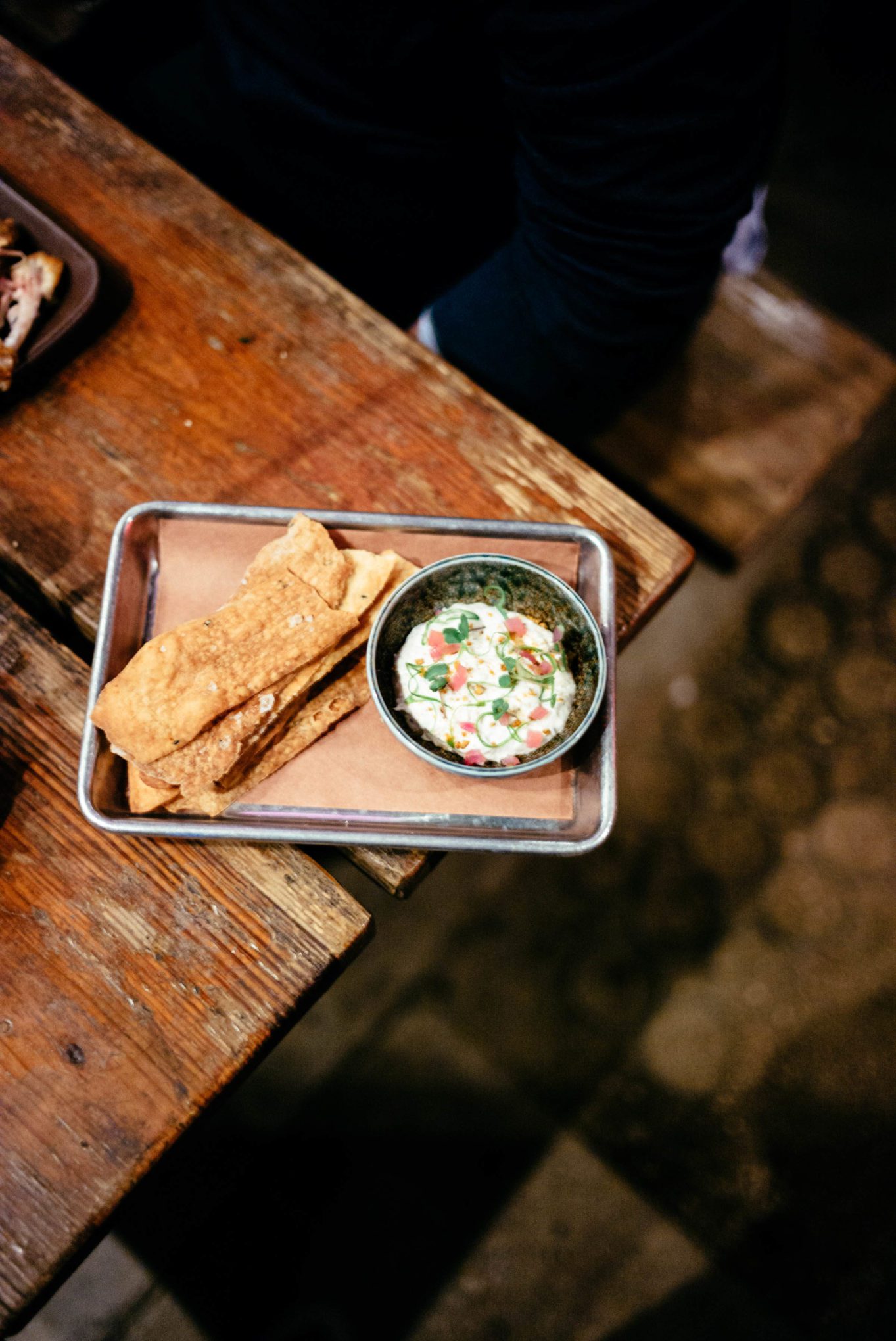 Have a dinner with The Taste Edit at kemuri-tatsuya the best Izakaya in Austin - try the Hamachi Dip, smoked yellowtail, cream cheese, crips