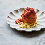 Make the La bomba de la Barceloneta is one of the most popular tapas in Barcelona. Make this Appetizer from Catalonia: Recipes from Barcelona and Beyond cookbook, from The Taste Edit #recipe #appetizer #London #spanish #spanishfood