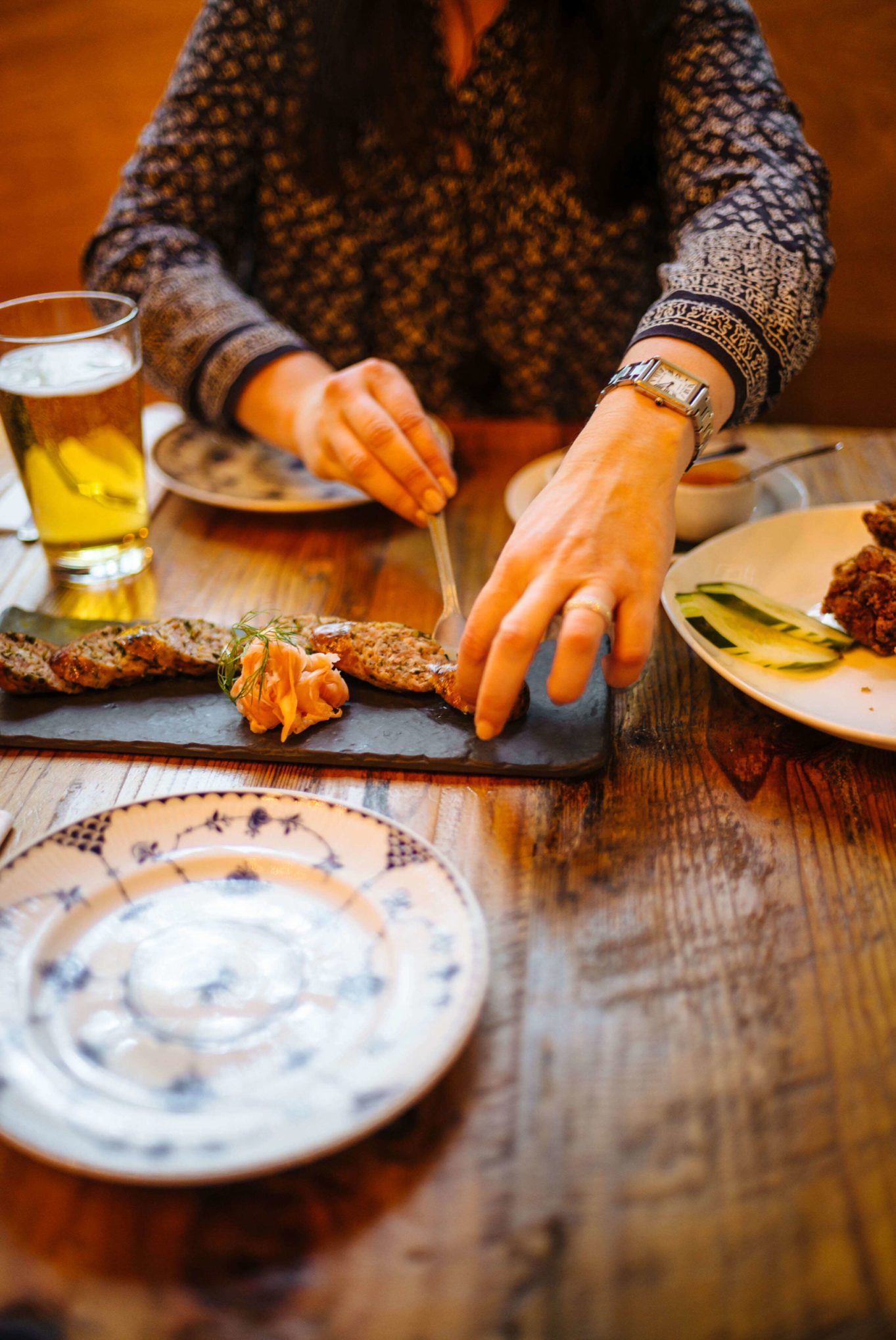 You should try the Luang Prabang Lemongrass sausage with pork sausage with fresh herbs, jasmine rice, ground pork belly, and pickled ginger was both rich and refreshing at Bida Manda Laotian Bar and Restaurant in Raleigh NC thetasteedit