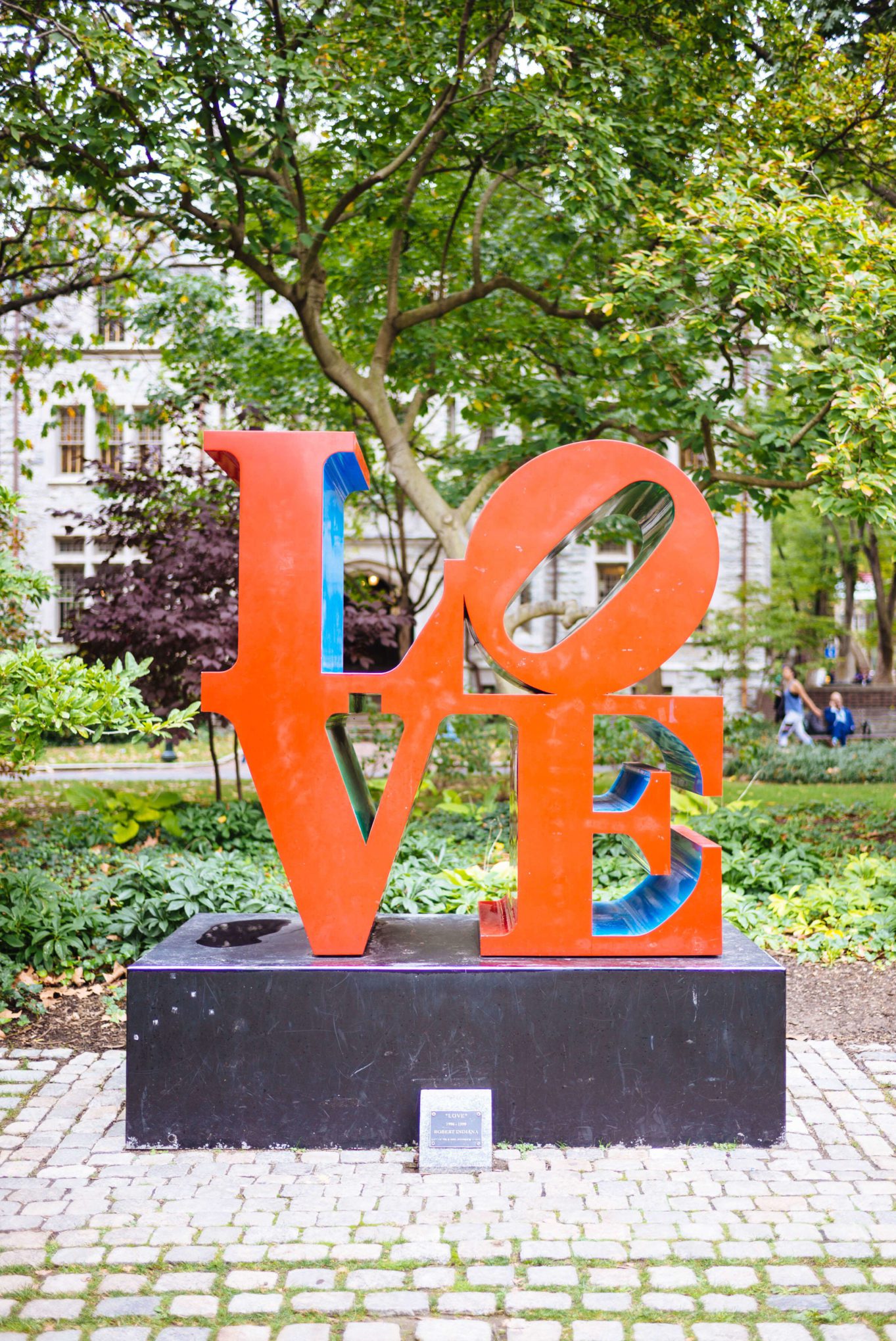 Visit the University of Pennsylvania campus and see one of the famous LOVE sculptures by Robert Indiana #thetasteedit #travel #philadelphia #art #scupture #university