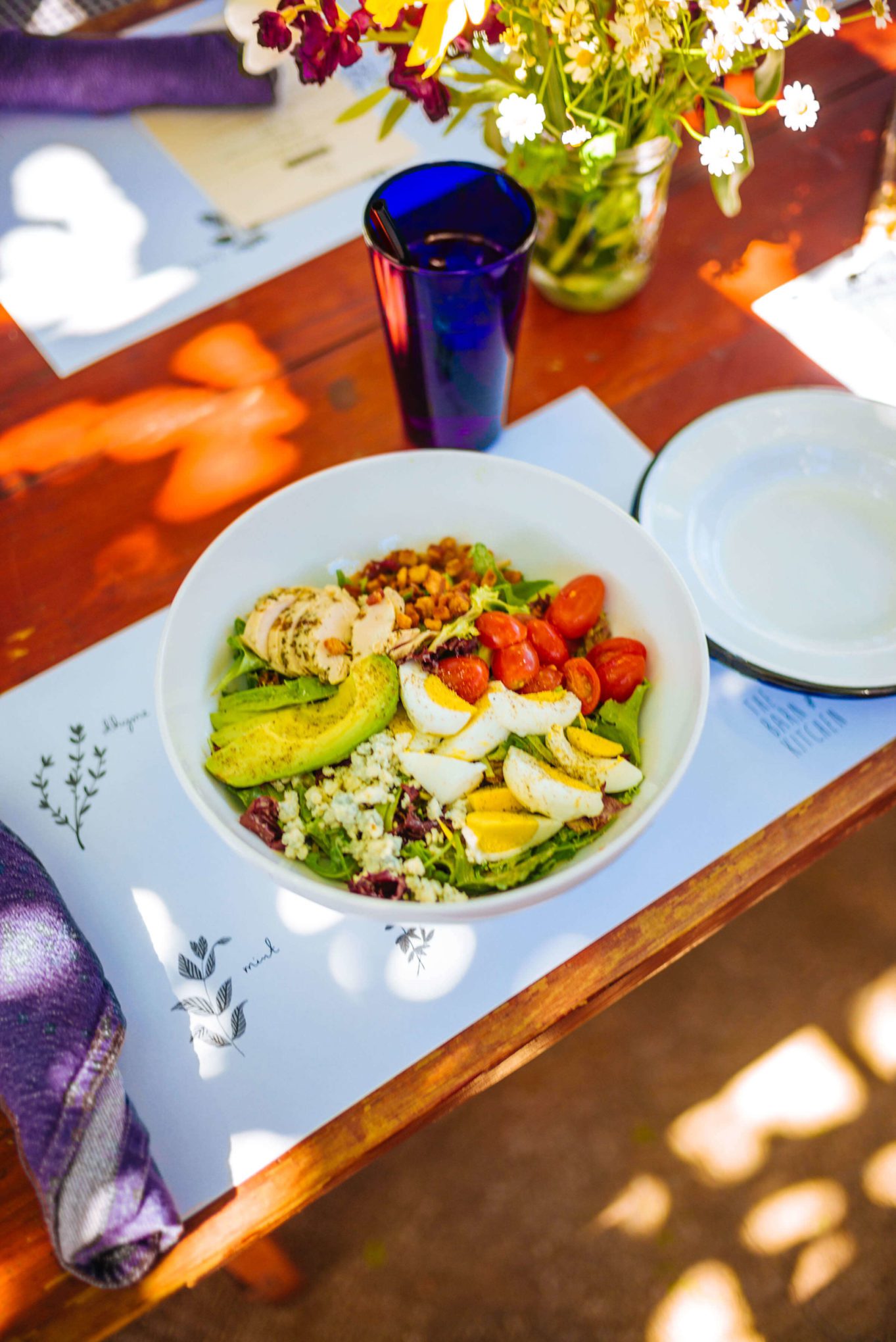 You'll find the best brunch in Palm Springs at this hidden gem the Barn Kitchen at Sparrows Lodge in Palm Springs, thetasteedit recommends the cobb salad!