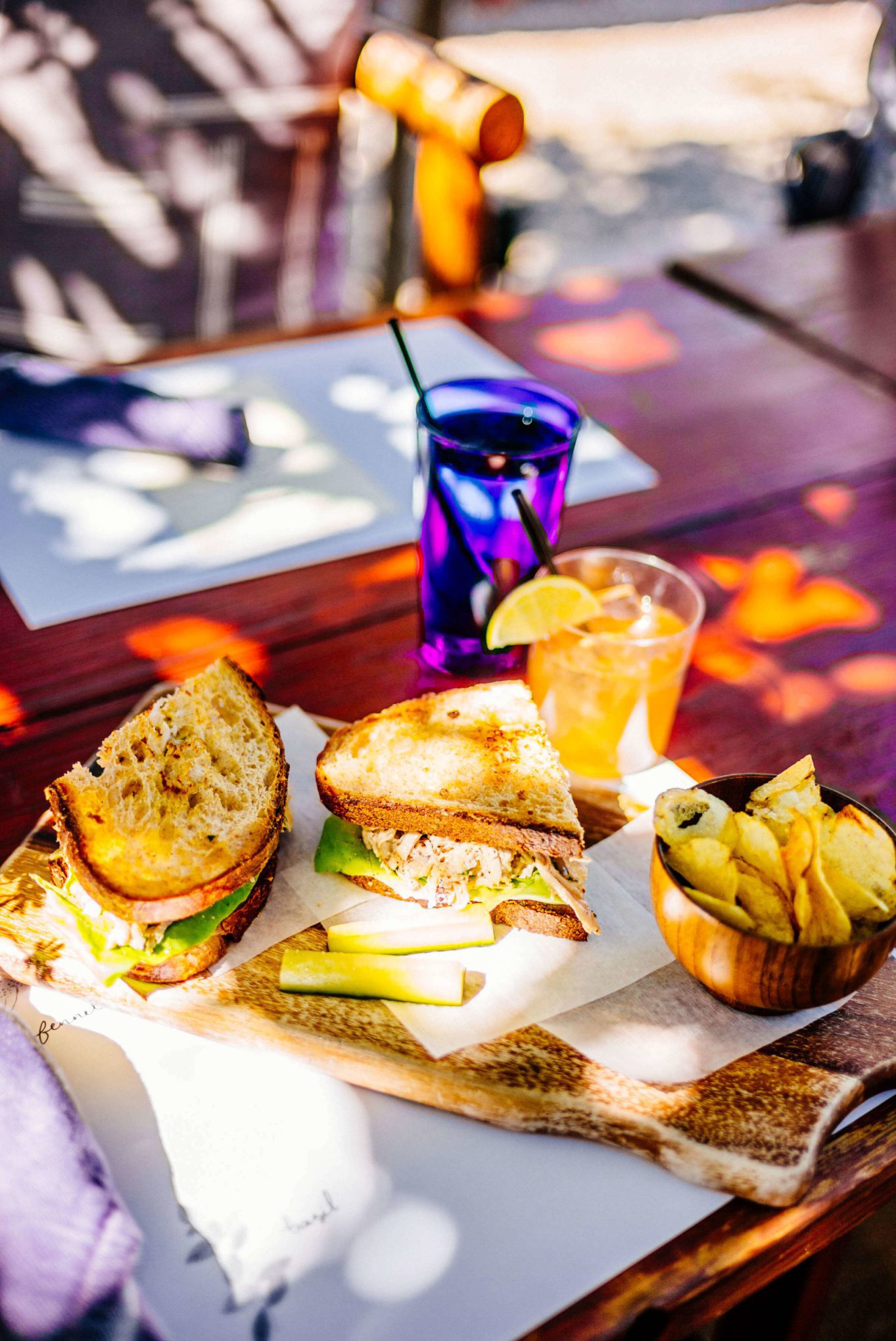You need to visit the Barn Kitchen at Sparrows Lodge in Palm Springs for a delicious lunch under the orange trees and this perfect chicken salad sandwich for lunch, thetasteedit #hotel #salad #palmsprings #travel