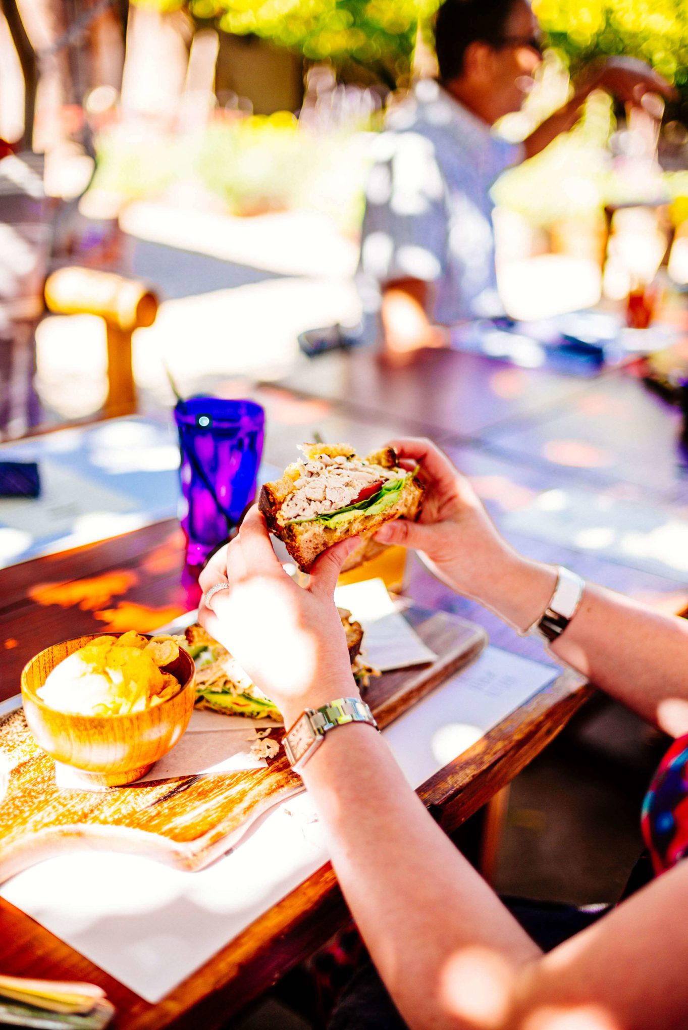 You'll find the lunch and chicken salad in Palm Springs at this hidden gem the Barn Kitchen at Sparrows Lodge in Palm Springs, thetasteedit recommends the chicken salad sandwich or the cobb salad!