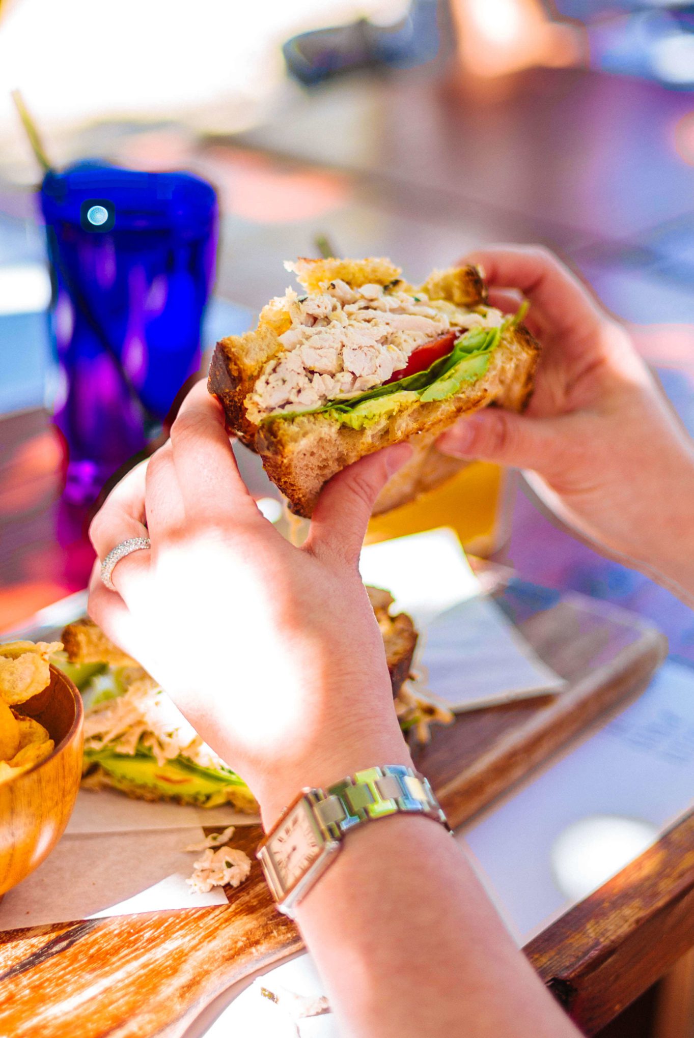 You'll find the best brunch in Palm Springs at this hidden gem the Barn Kitchen at Sparrows Lodge in Palm Springs, thetasteedit recommends the chicken salad!