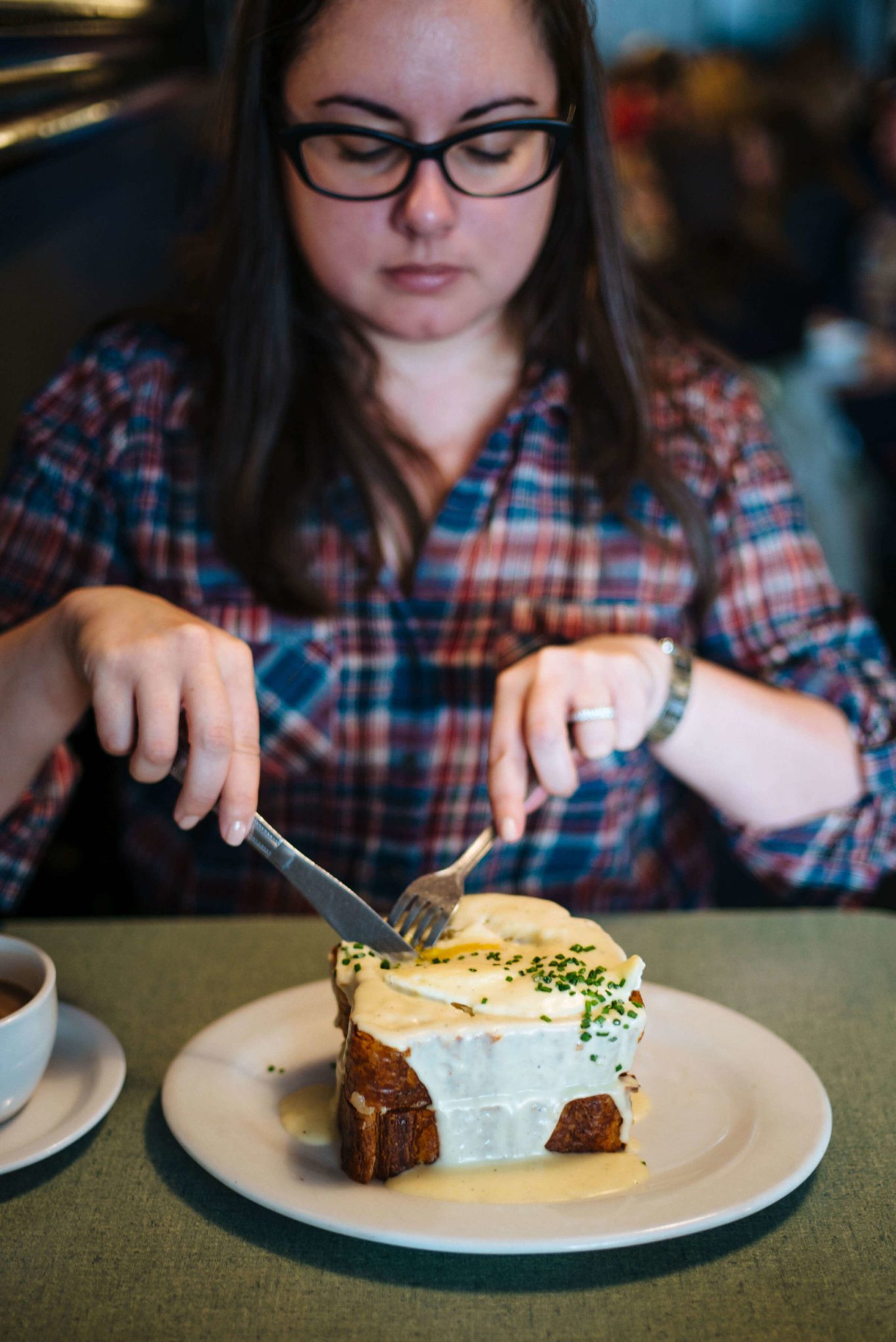 Check out Pool's Diner for brunch in Raleigh, NC - try their croquet madame 