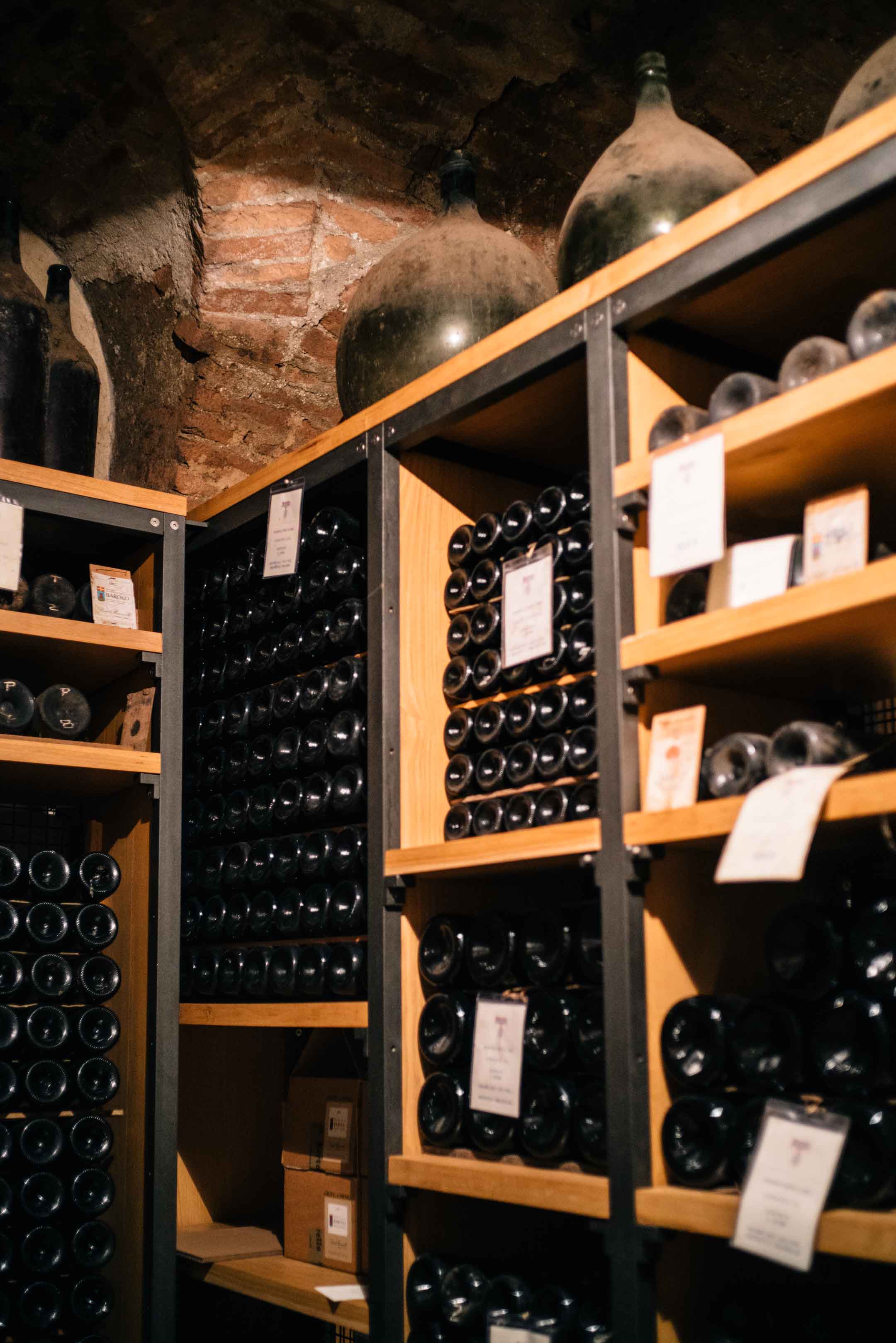 Storing wine at the legendary winery Bartolo Mascarello in Piedmont, one of the best wineries in piedmont, see The Taste Edit’s visit.