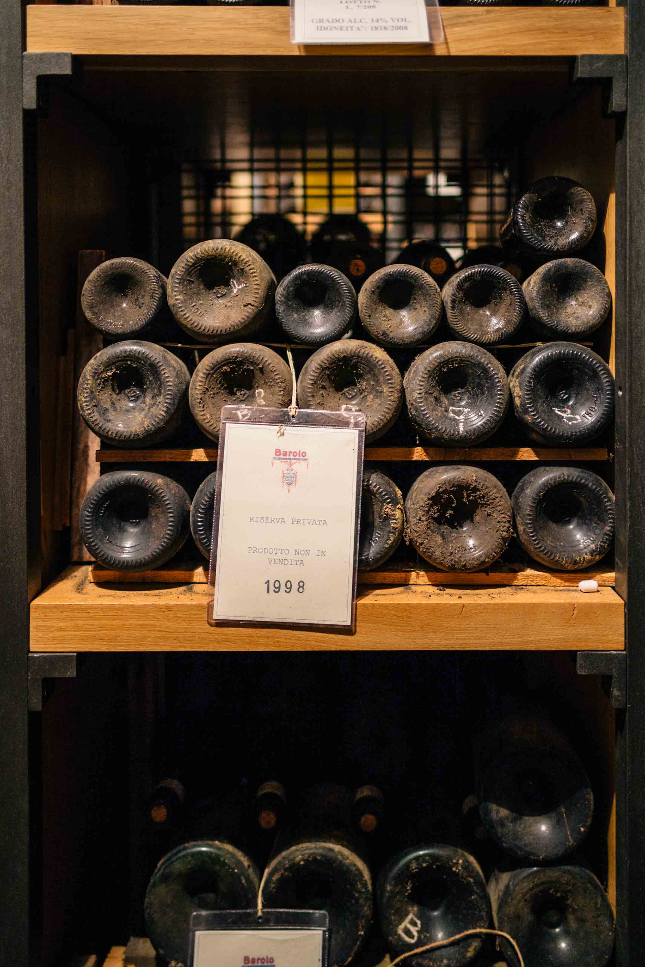 Storing wines at legendary winery Bartolo Mascarello in Piedmont, one of the best wineries in piedmont, see The Taste Edit’s visit.