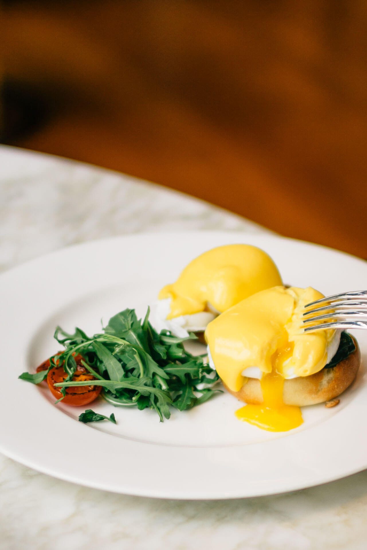 Breakfast at Hotel Bulgari Milano, try the benedict with spinach, The Taste Edit