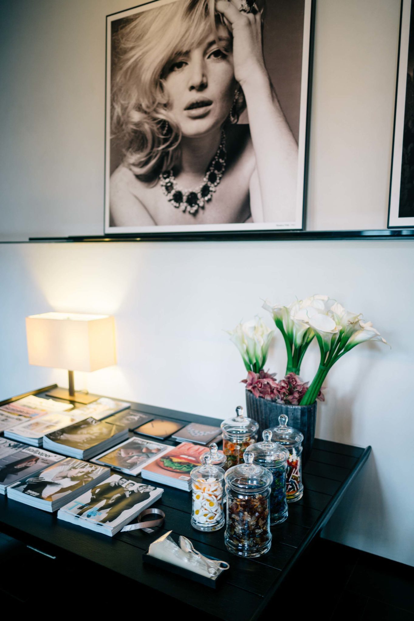 Candy displayed for guests at the Hotel Bulgari Milano, The Taste Edit