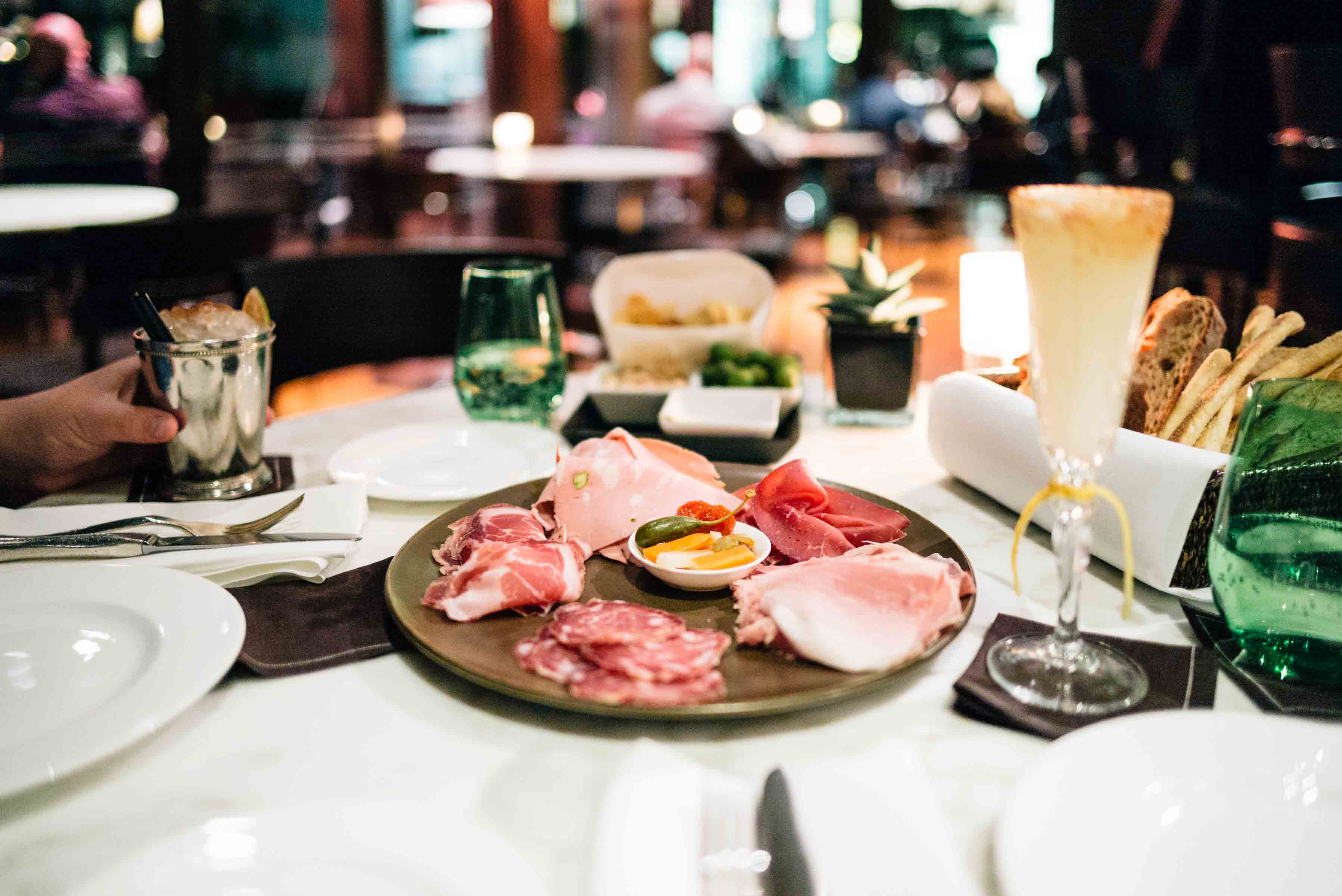 Late night charcuterie and bar snacks at the Hotel Bulgari Milano bar, The Taste Edit