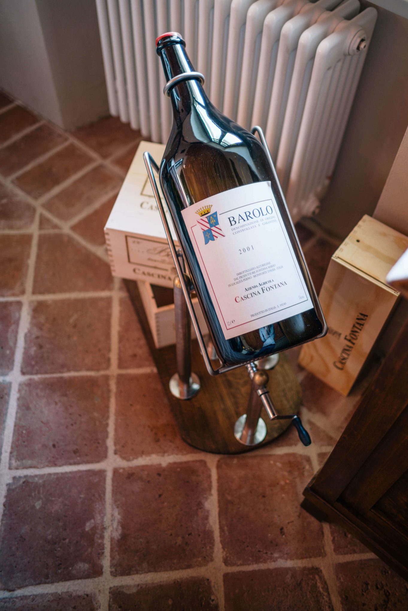 Taste Barolo wine in Piedmont. Winemaker Mario Fontana gives us a barrel tasting of his traditional and natural wine in Piedmont Italy