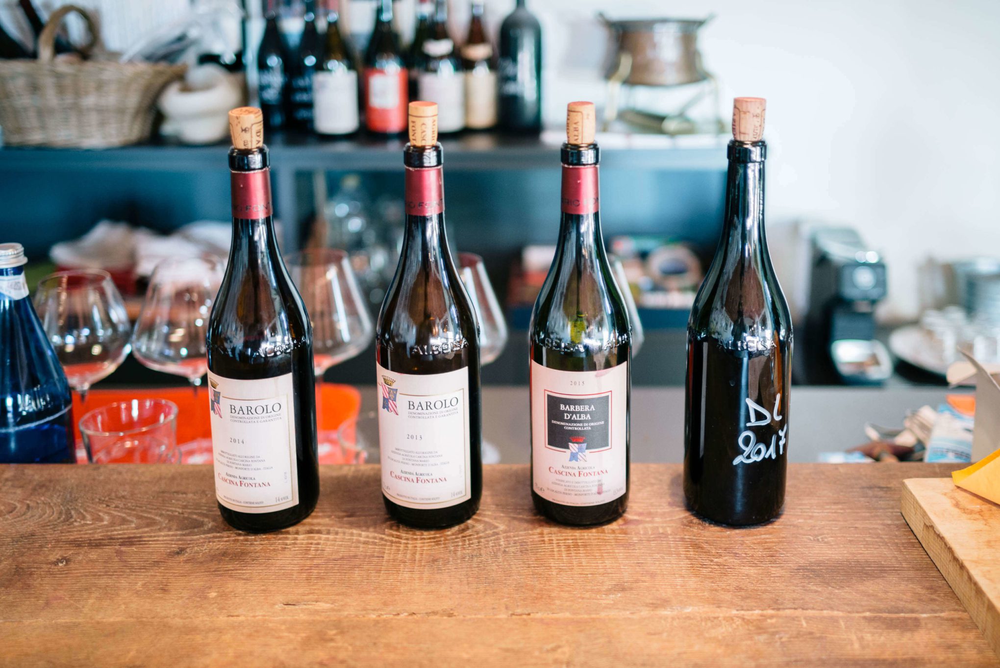 Taste Barolo wine in Piedmont. Winemaker Mario Fontana gives us a barrel tasting of his traditional and natural wine in Piedmont Italy
