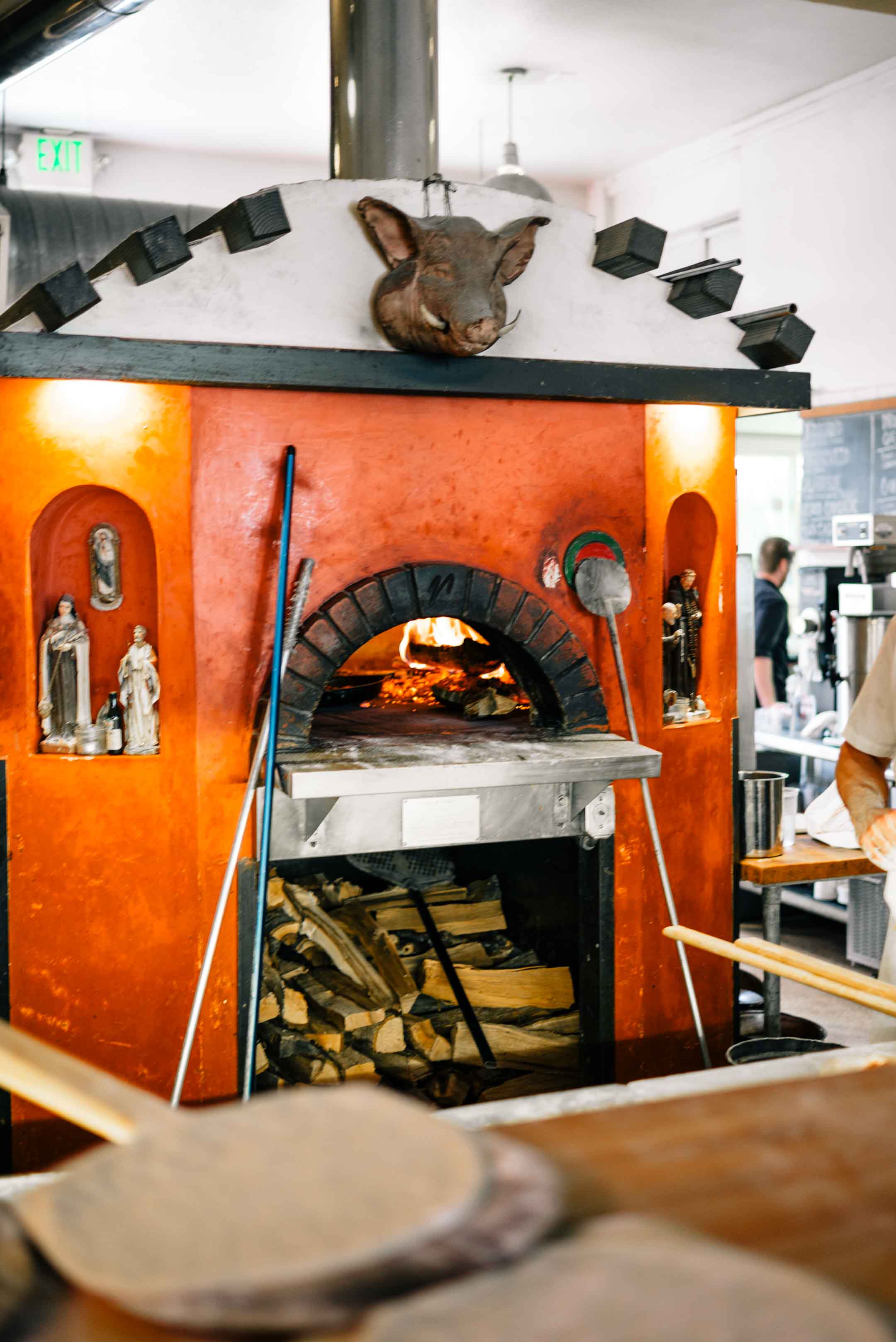 The pizza oven at Diavola Pizzeria in Sonoma County in Geyeserville, The Taste Edit