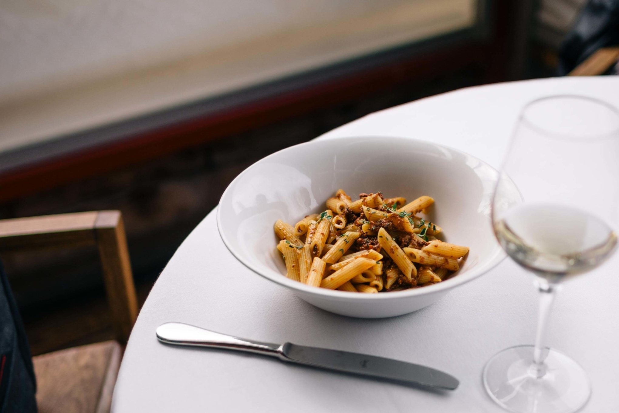 Beautiful deer ragu pasta at Erba Brusca for lunch just outside of Milan, Italy - The Taste Edit