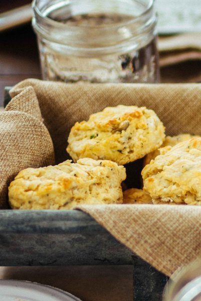 Point Reyes Cheese Bay Blue & Herb Biscuits recipe by chef Jennifer Luttrell