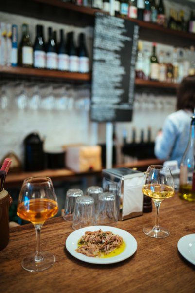 The Taste Edit suggests going Ducksoup to eat or a glass of natural wine - it's the best restaurant and natural wine bar in London. You'll find daily changing menu filled with simple and seasonal dishes.