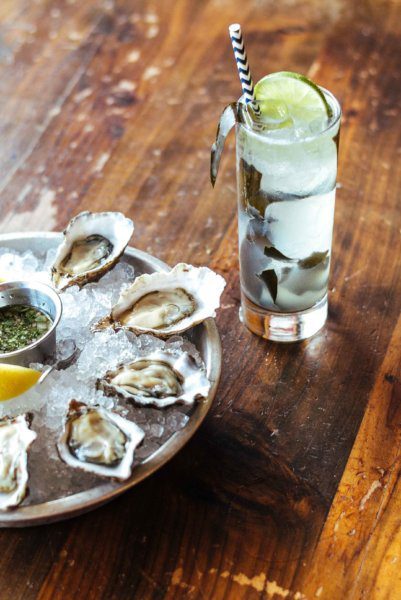 The Taste Edit recommends the Hog Island Sea collins cocktail from San Francisco with Sea Gin, lime and seaweed, especially for a summer cocktail or for your bbq or grilling party - or serve with oysters!