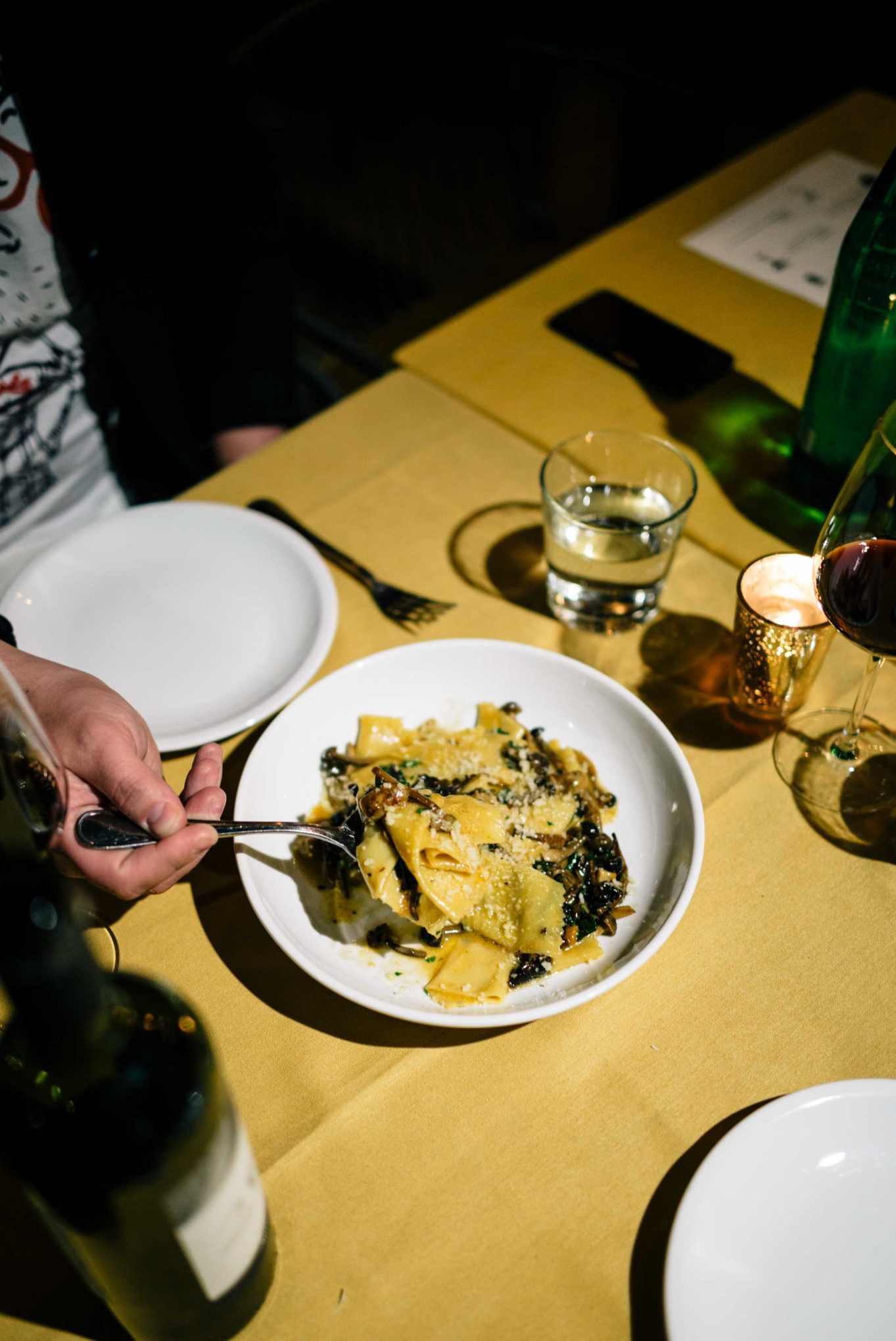 Ordering Pasta at Downtown LA restaurant Rossoblu