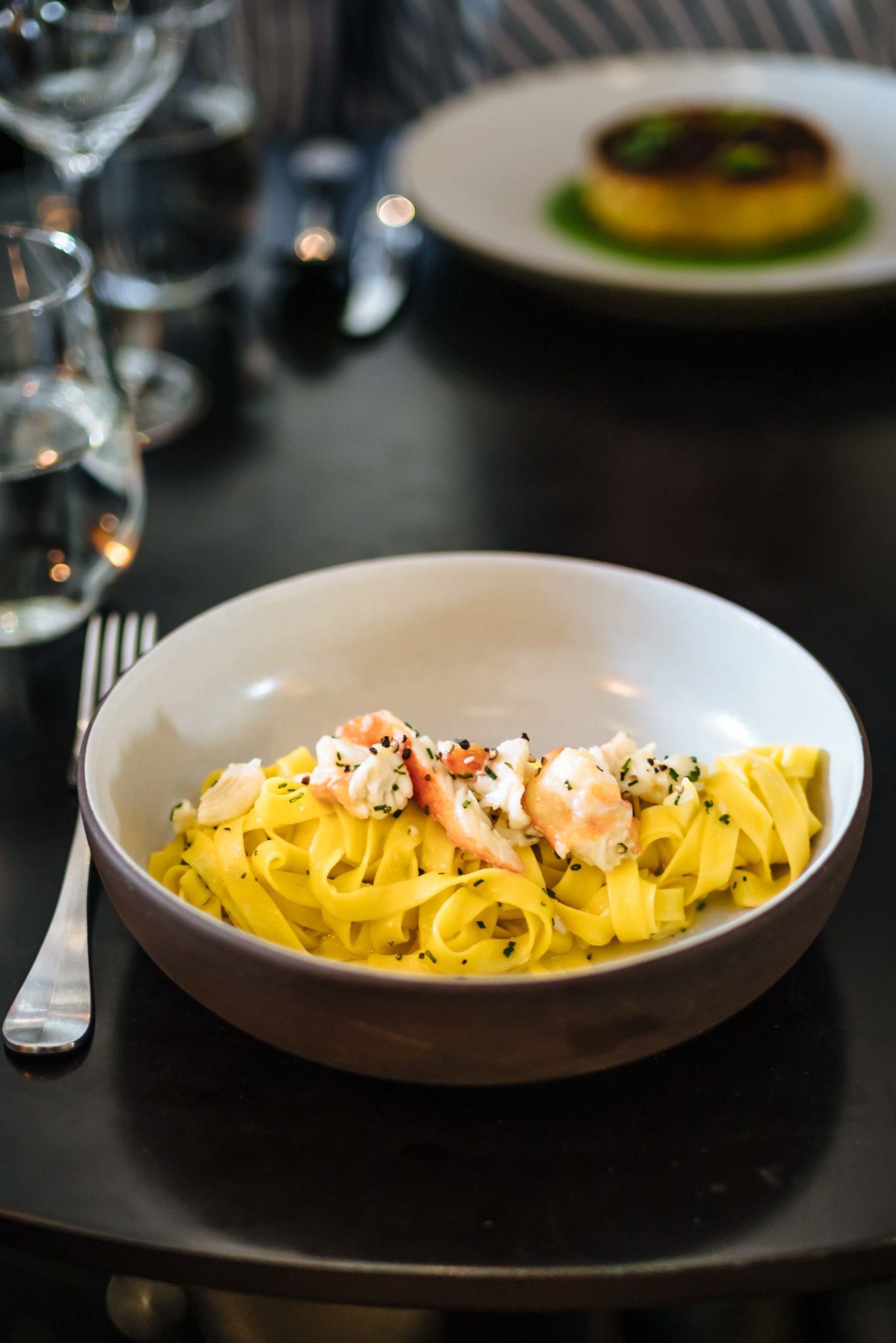 The Nomad LA's Crab tagliatelle dish in downtown LA