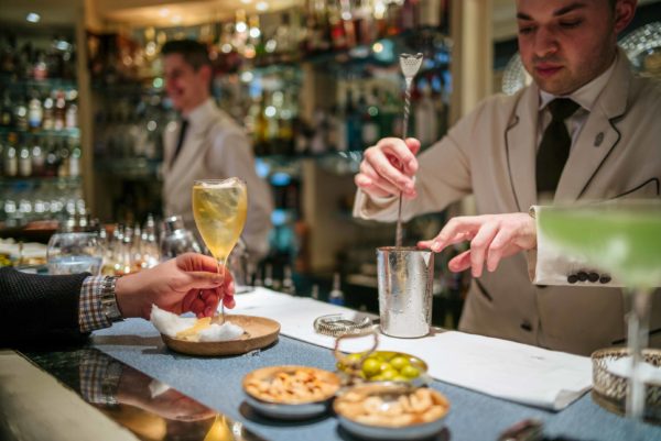 Visit The American Bar in London at The Savoy Hotel for cocktails