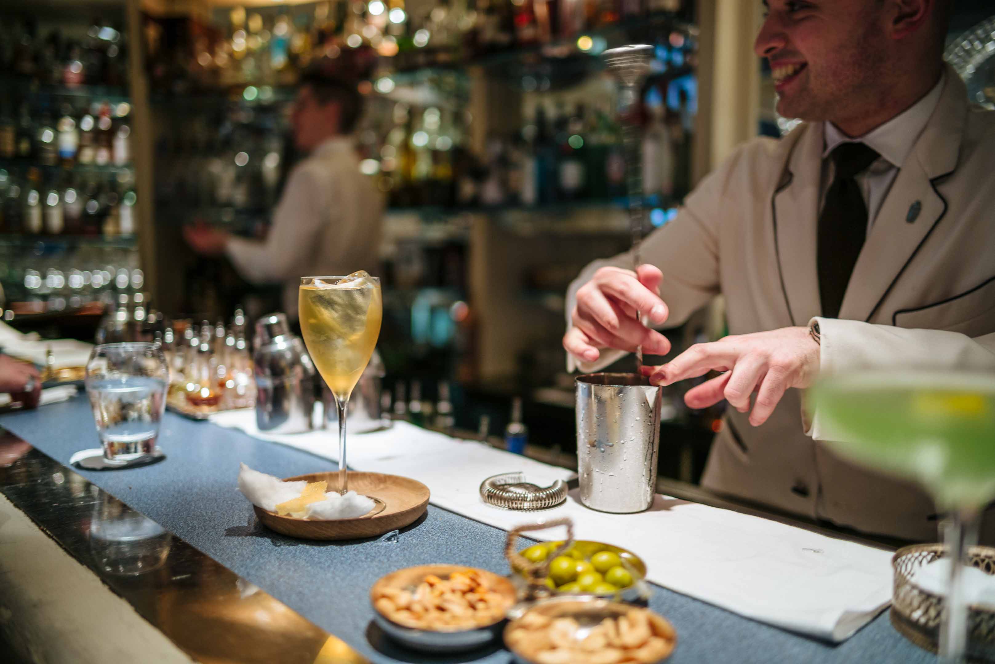 Visit The American Bar in London at The Savoy Hotel for cocktails